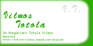 vilmos totola business card